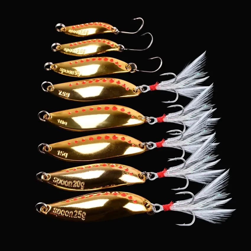 Cuiller vibrante Leech 2.5g-30g pour perche brochet sandre - leurre métallique spinner pêche carnassiers