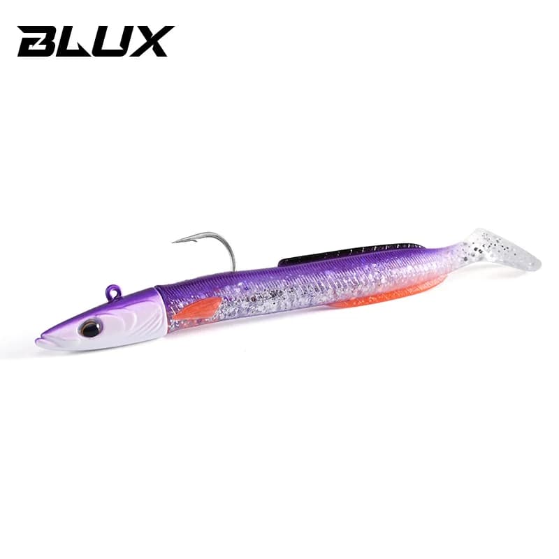 Leurre souple sandeel vibrant 11cm 17g pour pêche en mer leurre souple à tête plombée