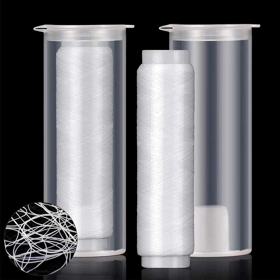 Fil élastique pour appâts 0.2mm - 2 bobines de 200m invisible stretchy pour montages pêche précision