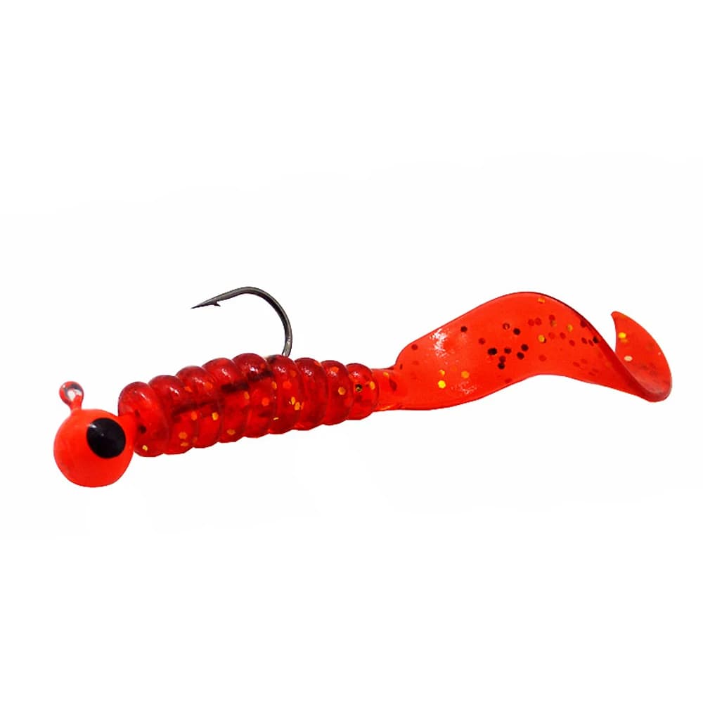 Set 34 pièces hameçons métal + vers souples - Leurres artificiels pour pêche au grub