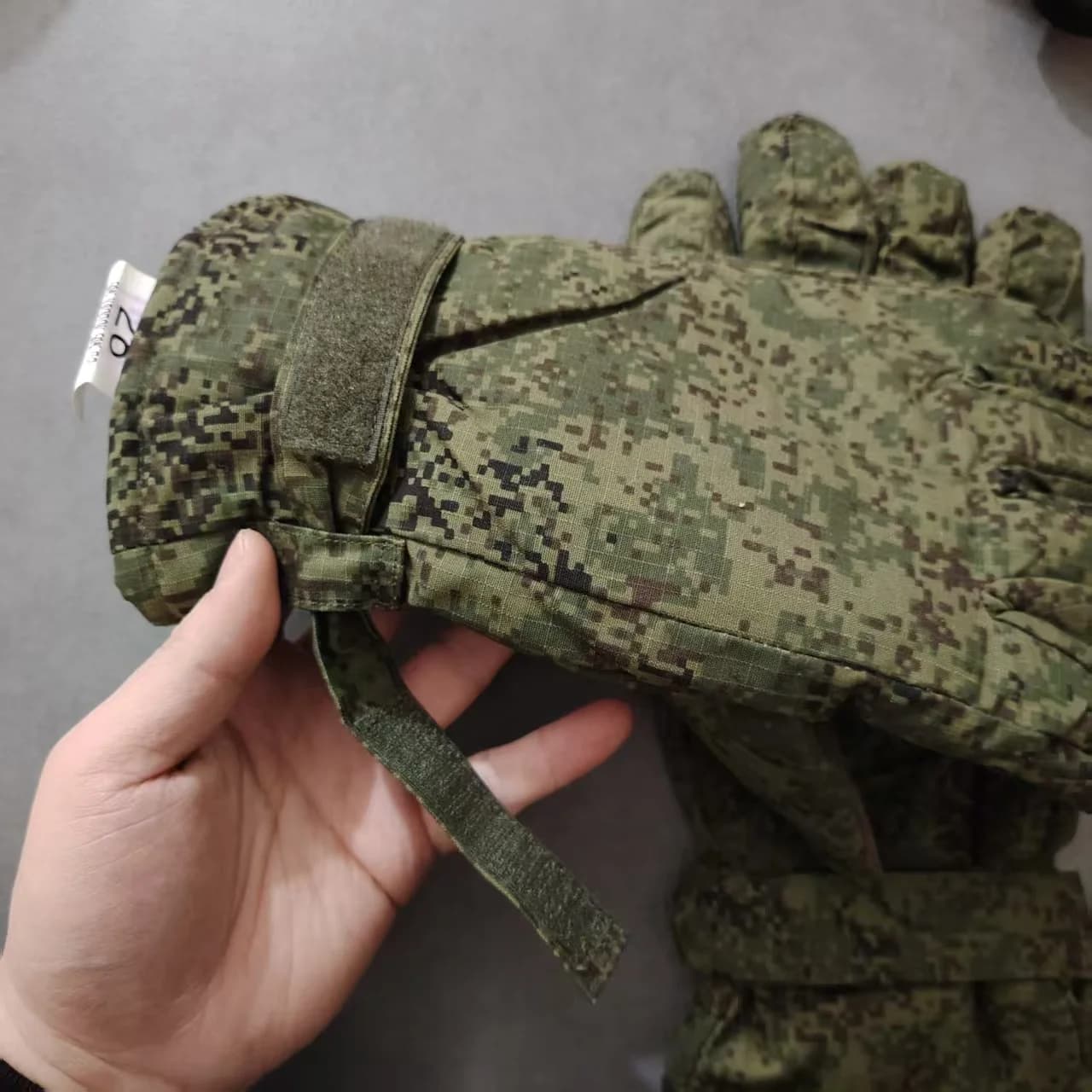 Gants tactiques hiver camouflage russe EMR08/11 - Protection froid réglementaire chasse pêche