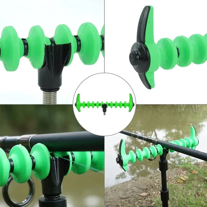 Tête de support universelle pour cannes pêche - Compatible buzz bars support feeder carpe