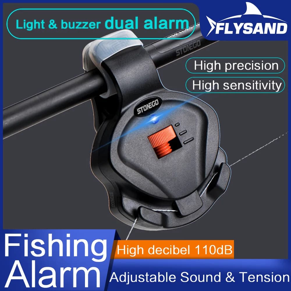 Alarme électronique FLYSAND capteur morsure poisson - indicateur sensible alerte sonore accessoires pêche