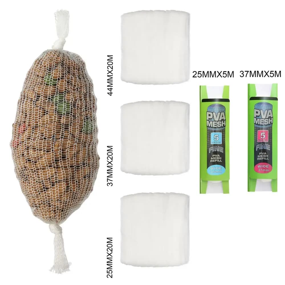 Sachet soluble PVA amorce carpe pêche au feeder enveloppe leurre mesh outils pêche rechargeable