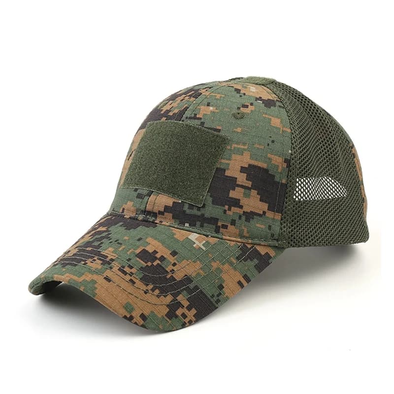 Casquette armée tactique pêche mesh - Snapback camouflage airsoft militaire chasse randonnée homme