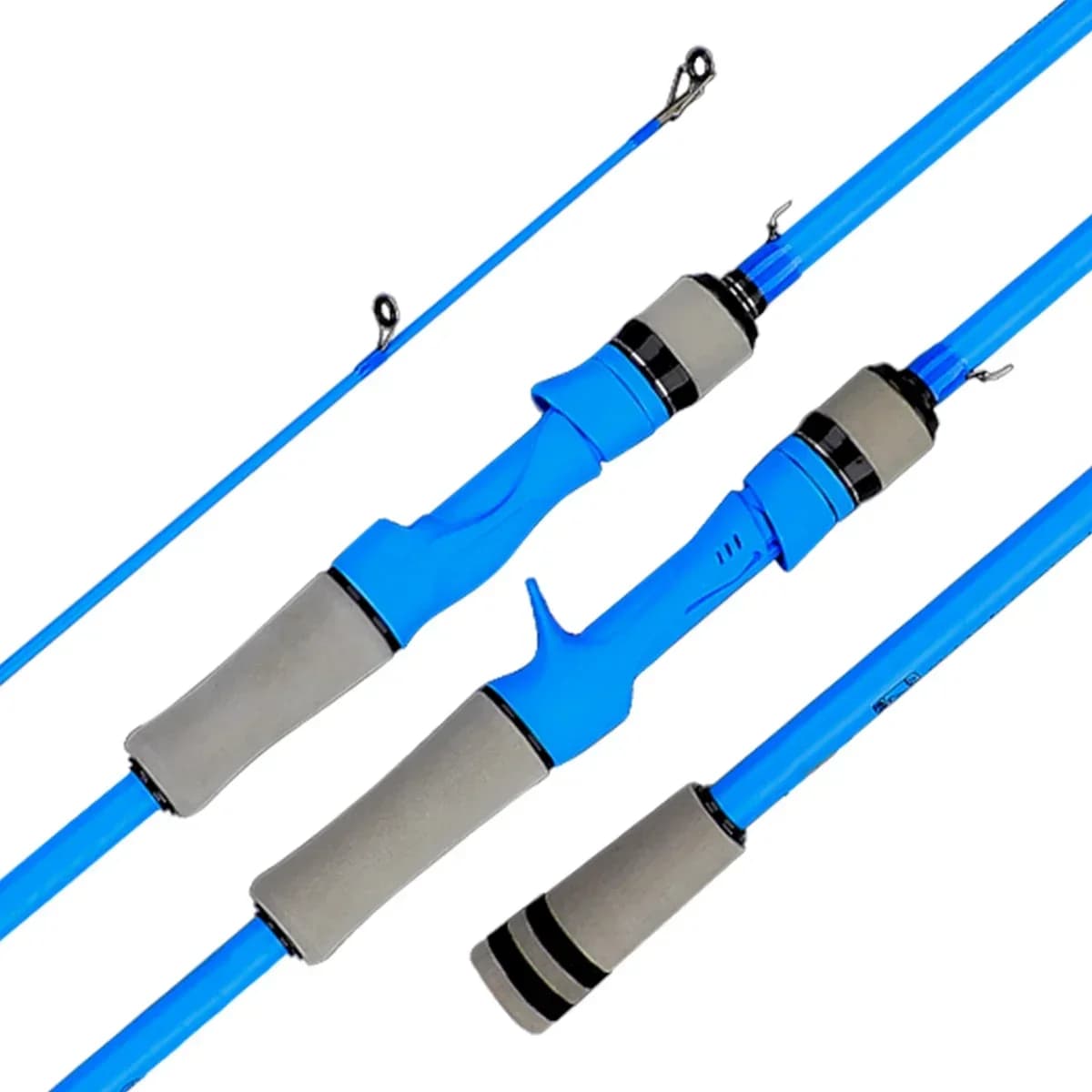 Canne leurre BAKAWA baitcasting spinning 2 brins fibre carbone 5-30g puissance M ultralight