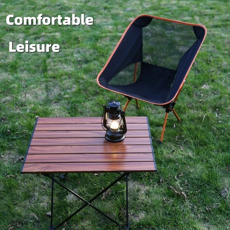 Chaise pliante ultra-légère pêche camping aluminium lune inclinable loisirs extérieur TINSOL