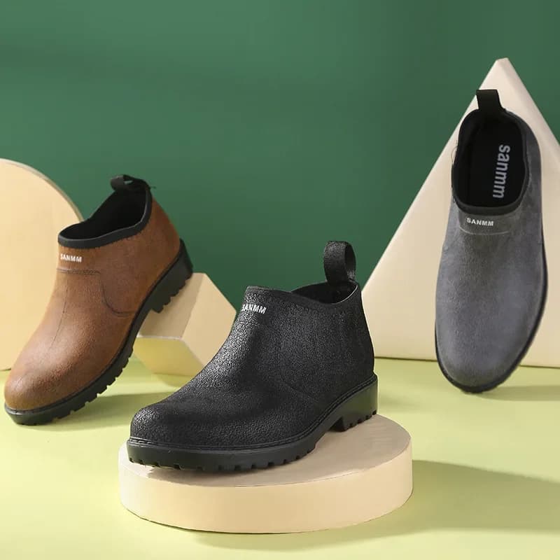 Bottes de pêche imprimé crocodile 2026 - Chaussures caoutchouc imperméables sans lacets pour pêcheur