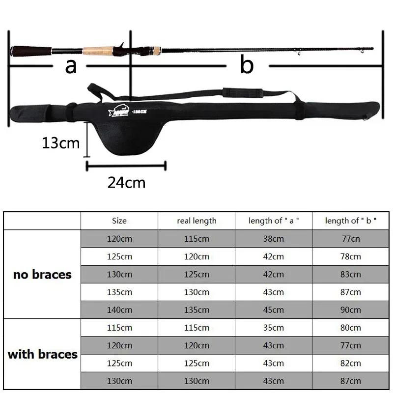 Étui télescopique canne pêche 115-140cm - Protection transport cannes spinning françaises