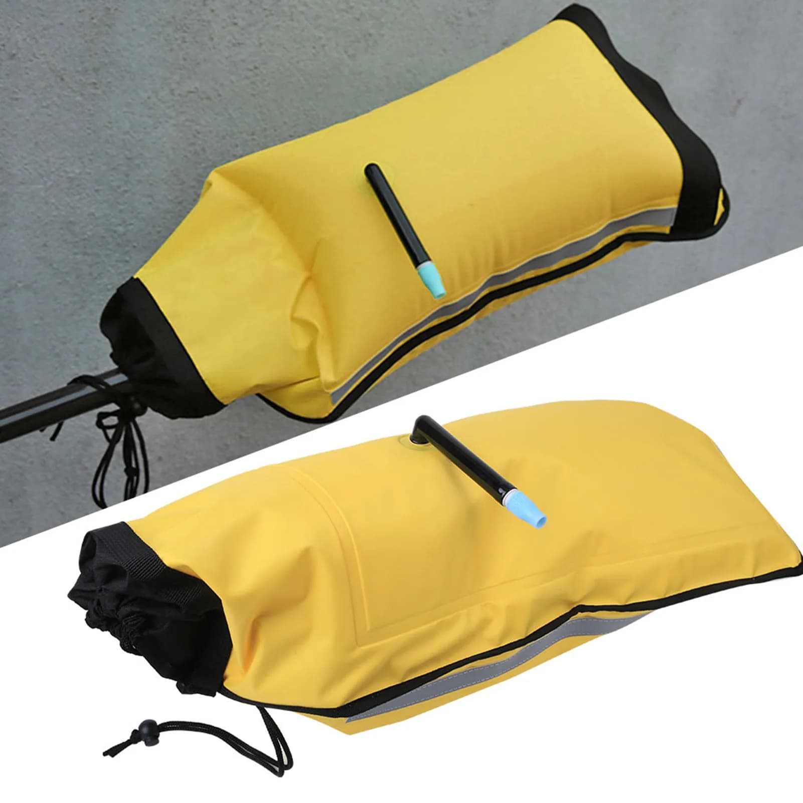 Bouée de sauvetage gonflable pour pagaie kayak - Flotteur nylon sécurité canoë et sea kayak