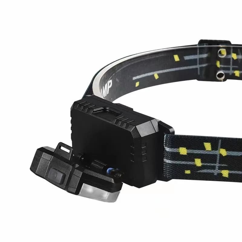 Lampe frontale 9 LED rechargeable USB avec détecteur de mouvement pour pêche et camping