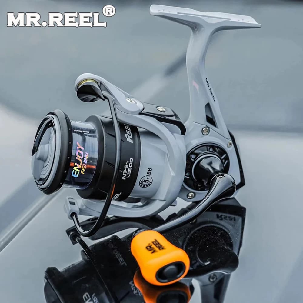 Moulinet spinning MR.REEL bobine alliage shallow - Bras CNC métal et drague bold pour casting