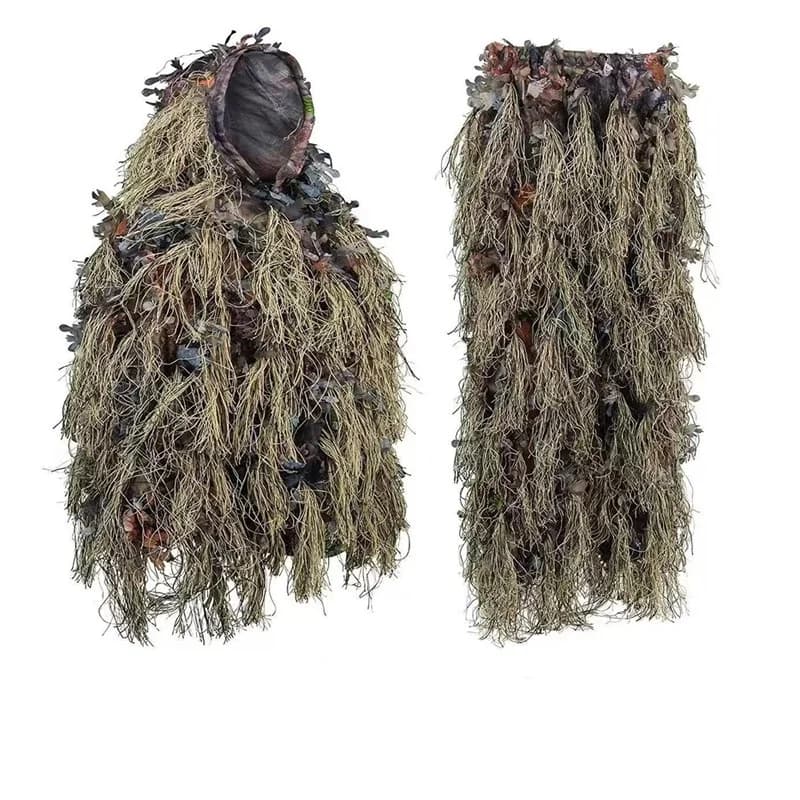 Uniforme tactique Ghillie 3D bionique - tenue sniper airsoft paintball chasse pêche extérieur