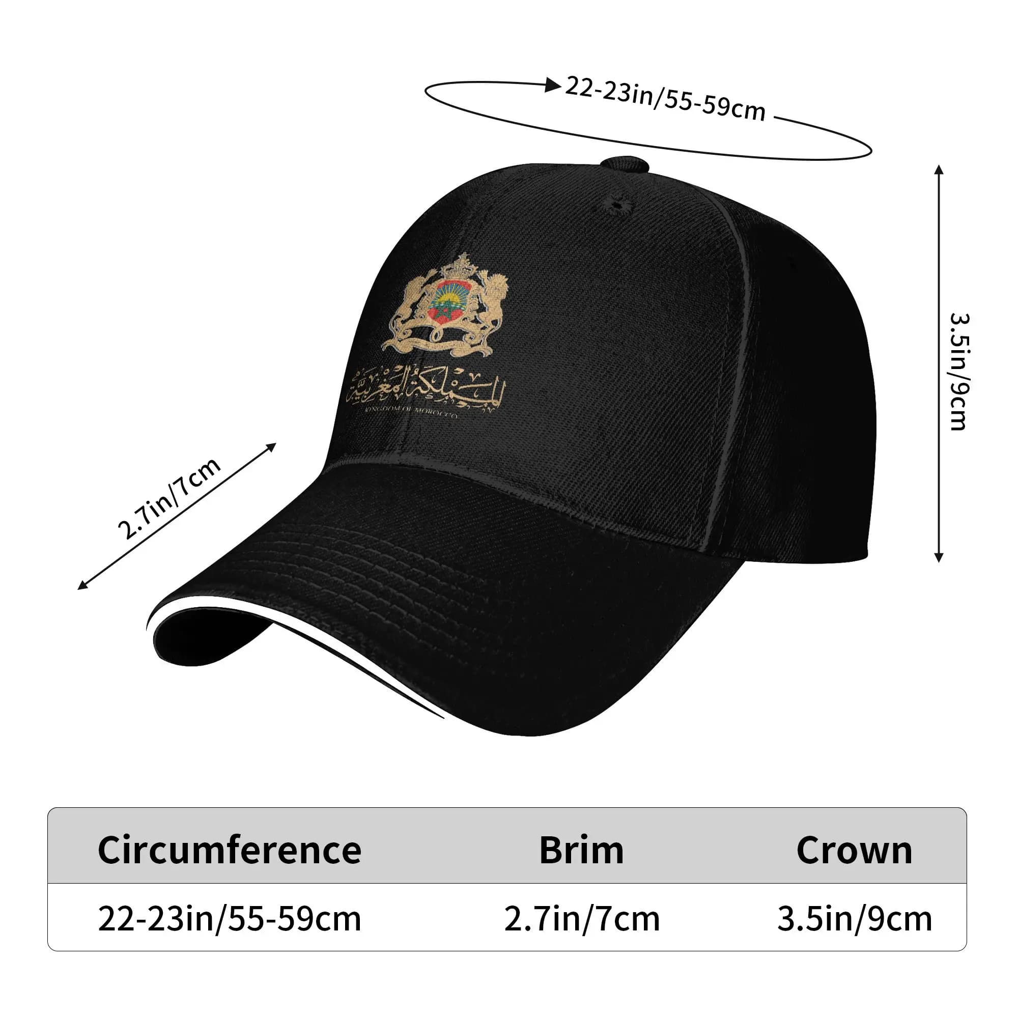 Casquette baseball Maroc drapeau y2k pour pêche et camping été homme femme
