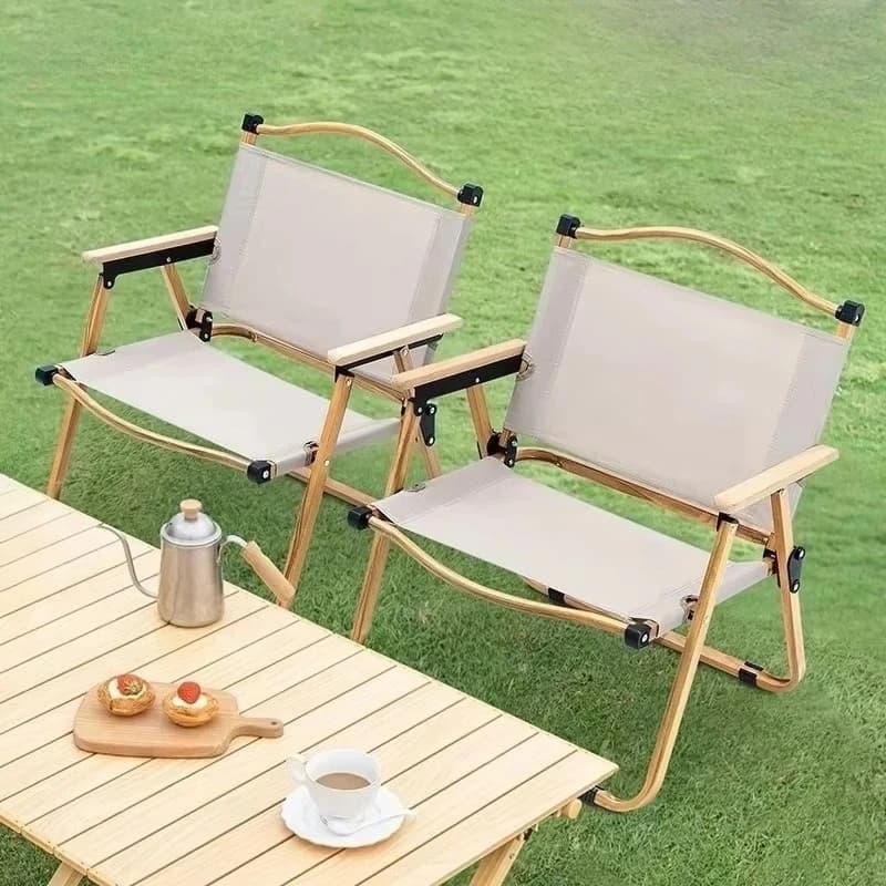 Chaise pêche jardin acier inoxydable pliante - Fauteuil léger portable camping plage moderne