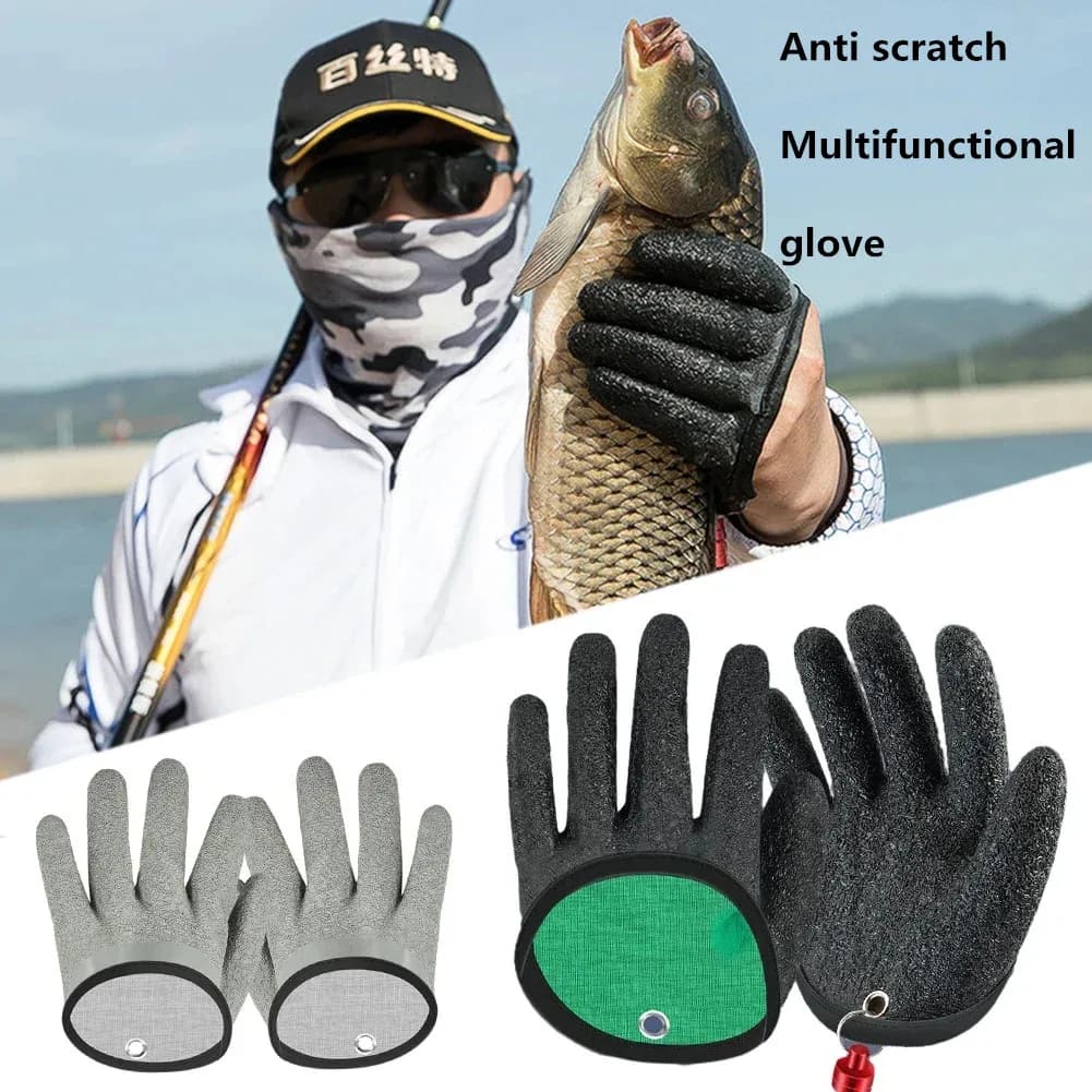 Gants de pêche antidérapants et durables, imperméables et résistants aux coupures pour la pêche et le travail