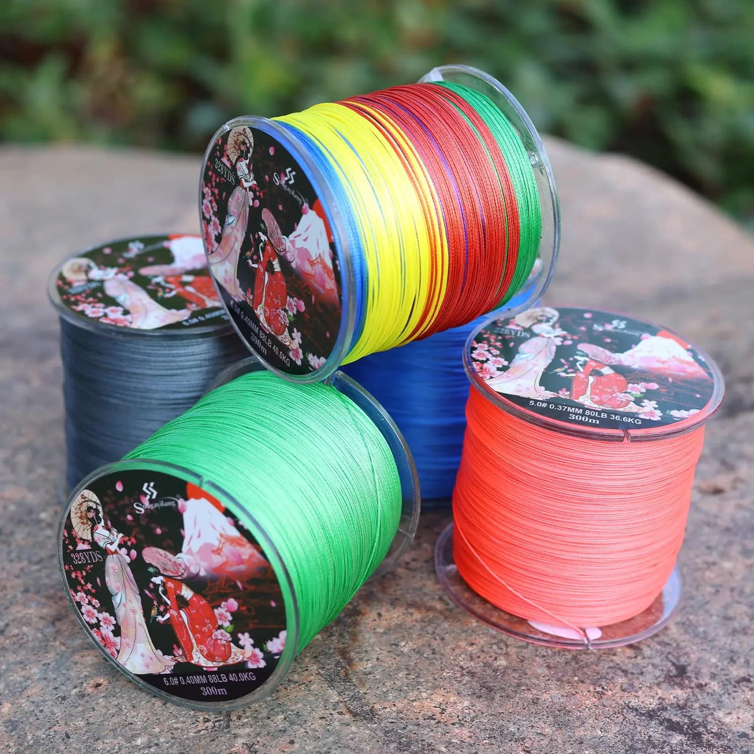 Ligne de pêche PE Sougayilang 8 brins pour carpe, multifilament 100m 300m, tresse japonaise résistante