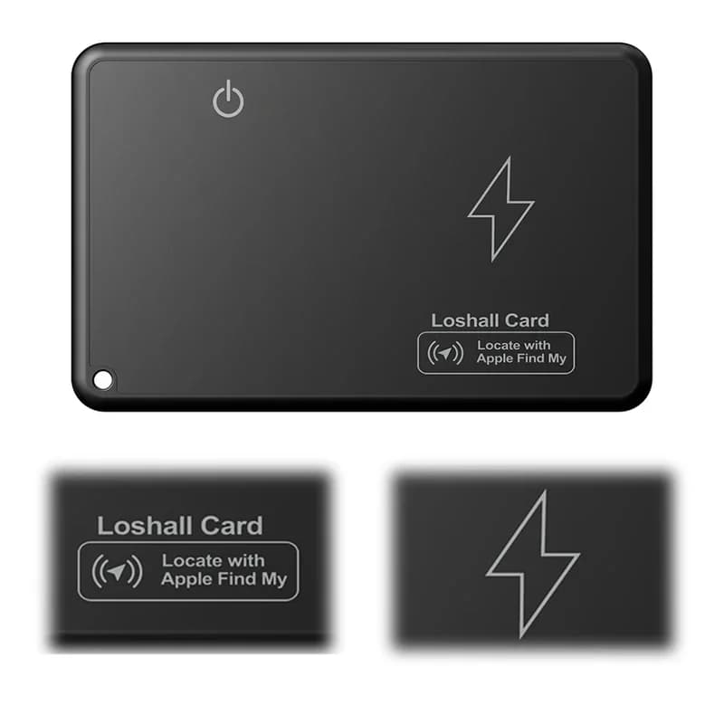 Traceur GPS portefeuille compatible Apple Find My - Localisation sans fil étanche avec application