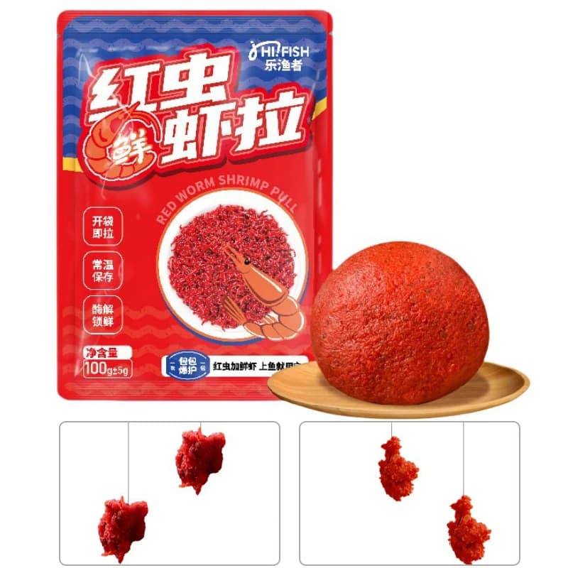 Attractant extrême pêche krill et ver rouge extrait poissonneux colle hameçon amorce carpe
