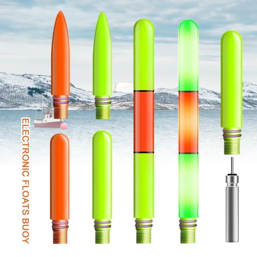 Haut de flotteur électronique LED intelligent capteur couleur changeante pour pêche de nuit et faible luminosité