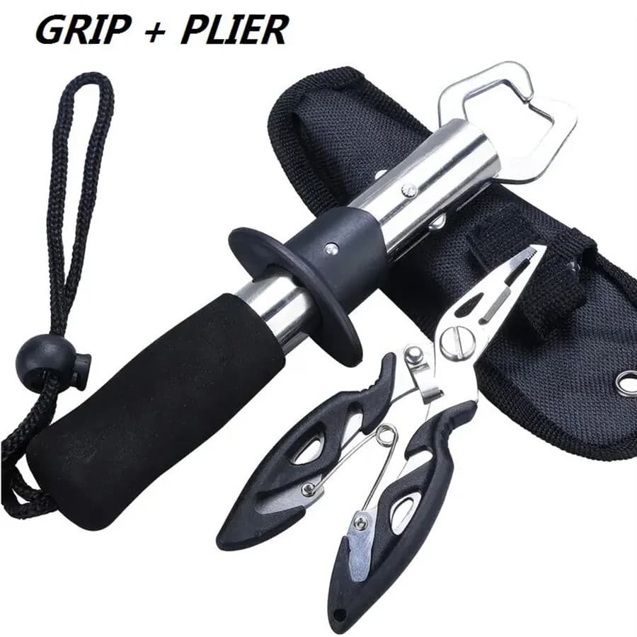 Pince coupante et extracteur d'hameçon pour leurres de pêche - Outil de décrochage et grip à déclencheur