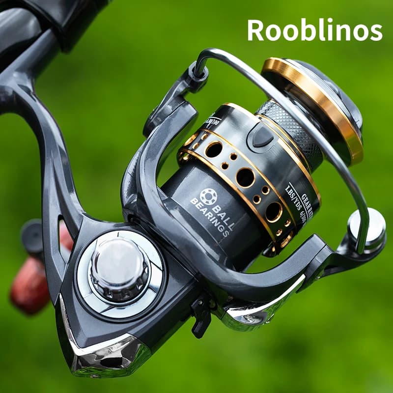Rooblinos BK Spinning Fishing Reels For Saltwater Freshwater Metal Spool Left/Ri