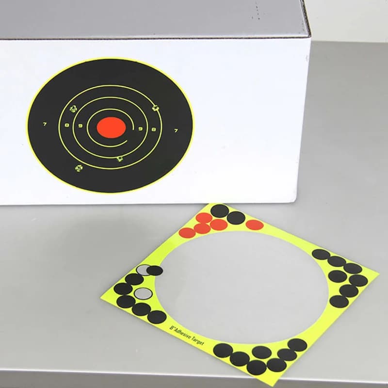 10 autocollants cibles réactives 20cm adhésives pour entraînement tir pêche - Précision