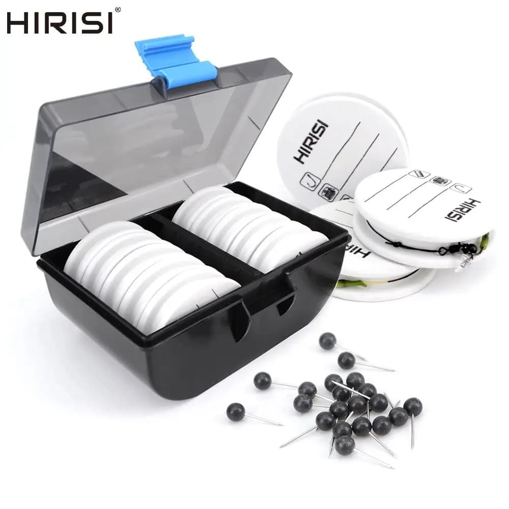 Hirisi 10pcs EVA Foam Spools Carp Fishing Rig Winders Line Leader Wire Board Win