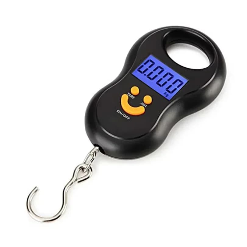 Balance suspendue digitale 50KG précision 10g - Pèse-bagages pêche avec rétroéclairage LCD portable