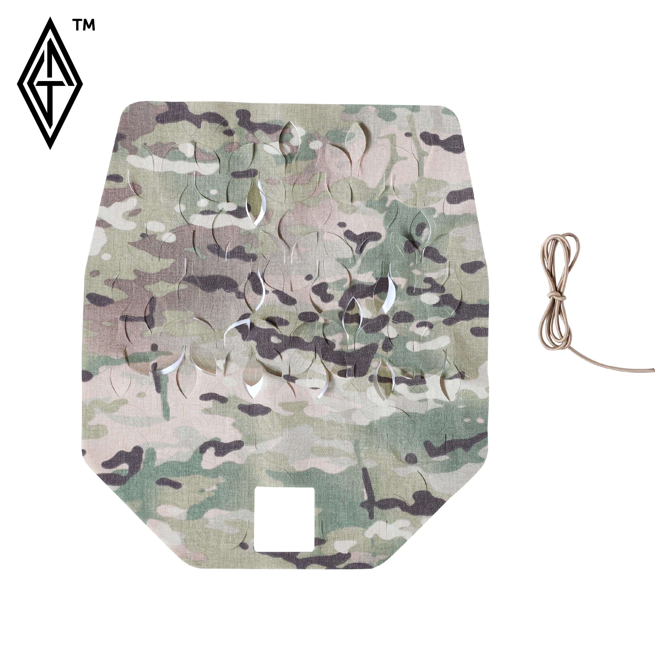 Housse de casque camouflage 3D modulable - Discrétion optimale pour pêche à l'affût