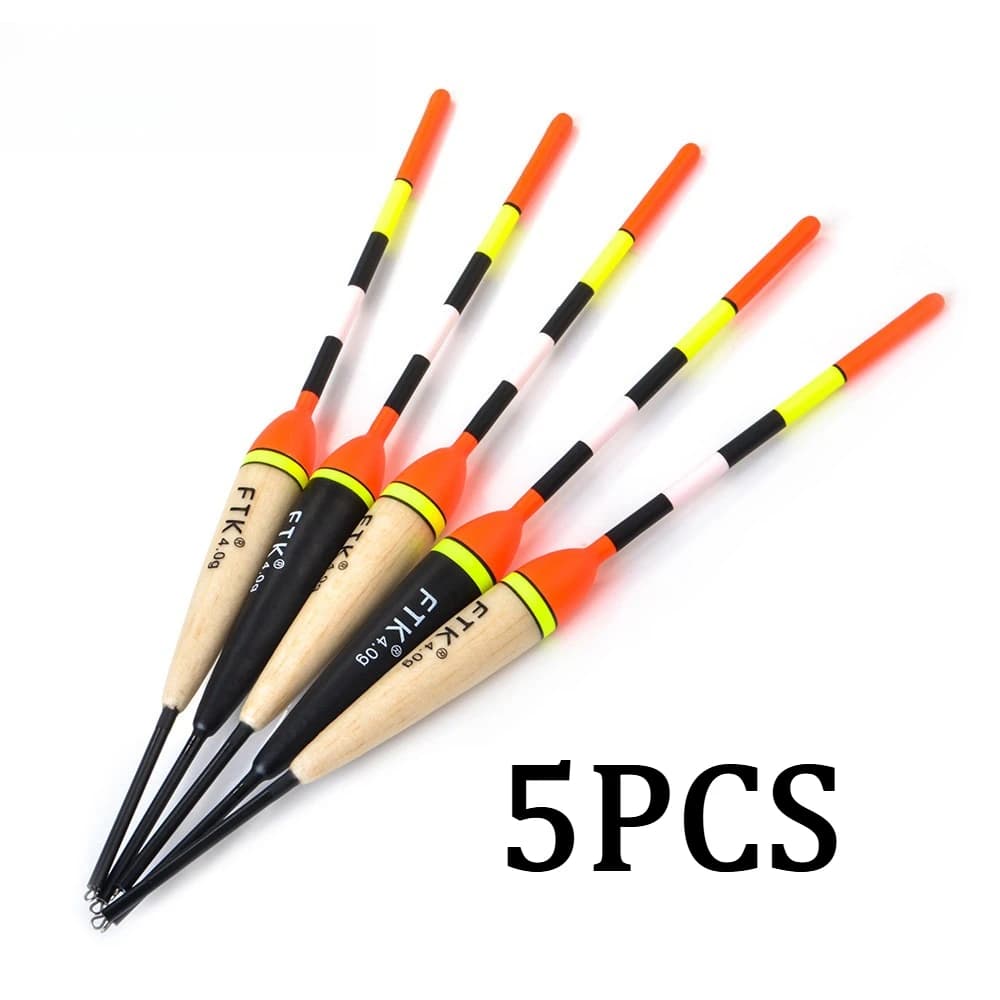 Set flotteurs pêche Barguzinsky 5 pièces 2g-5g - flotteurs verticaux professionnels pour pêche précise