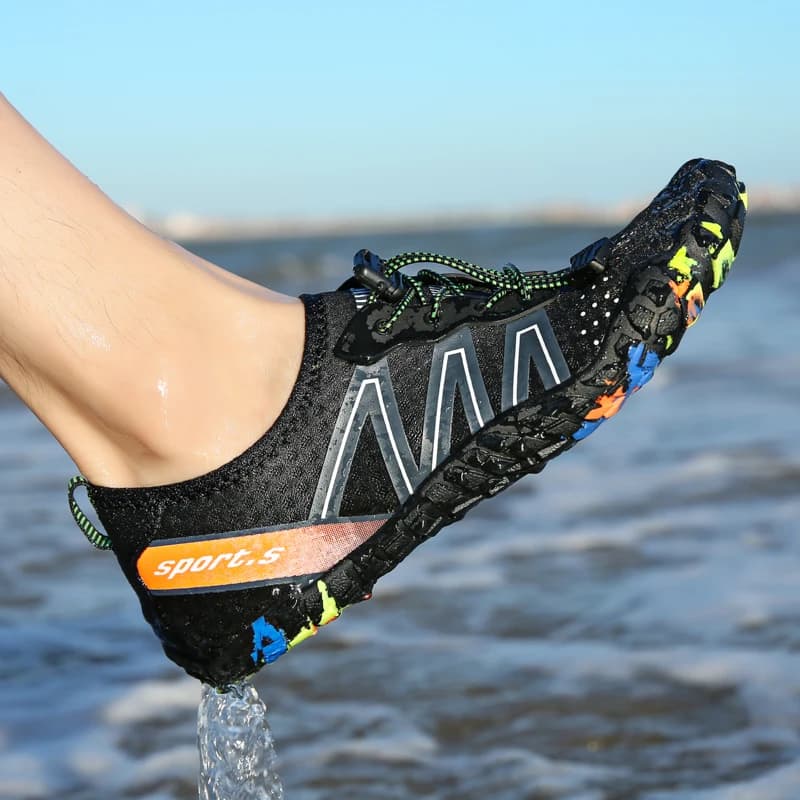 Chaussures amphibies de pêche anti-dérapantes séchage rapide pour canyoning et pêche à gué