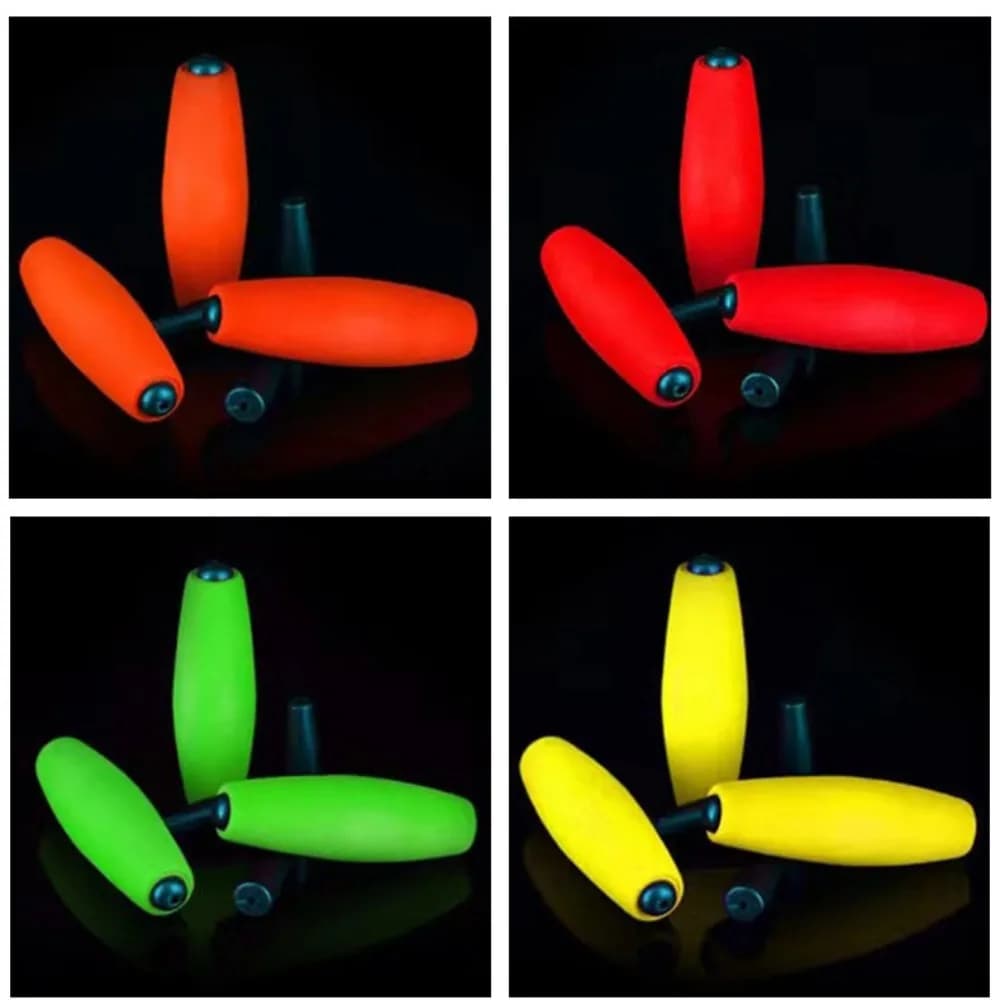 10 flotteurs de pêche légers en mousse dure flottante, bouchon cigare, tailles S M L XL,