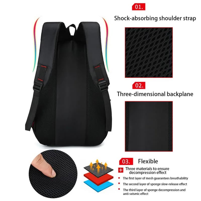 Sac à dos pêche simple fonctionnel - Capacité importante matériel oxford résistant pêcheur