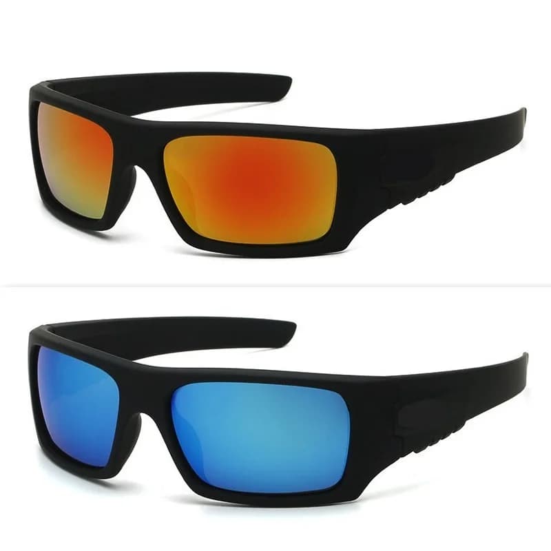 Lunettes de soleil vintage carrées pour pêche - Design rétro luxe avec protection UV400 complète
