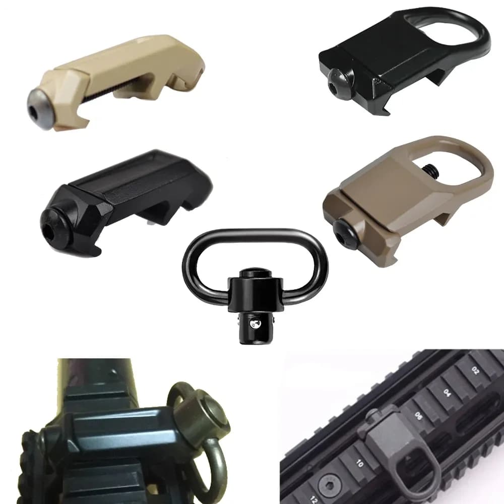 Adaptateur QD rotatif pour lunette .223 AR15 - Montage rapide sur rail 20mm accessoire chasse