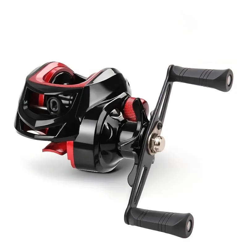 Moulinet baitcasting GLS 8KG drag 7.2:1 18+1BB spool métal pour pêche eau douce et mer carnassiers
