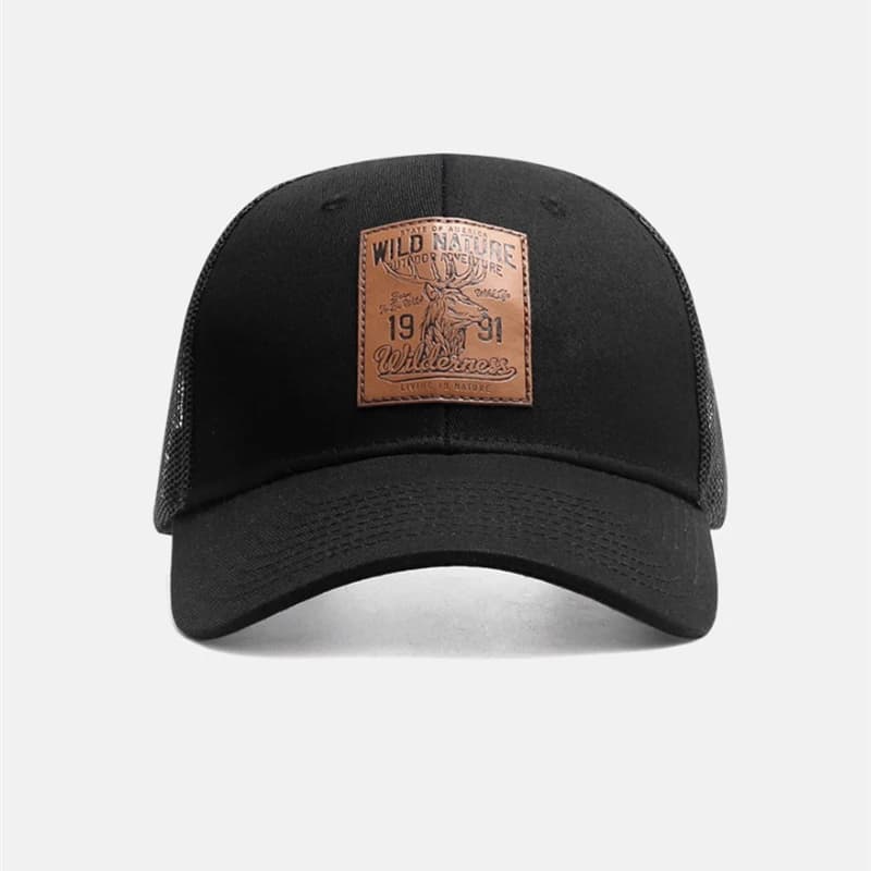 Casquette de pêche quatre saisons avec icône cerf pour pêche hiking et protection UV