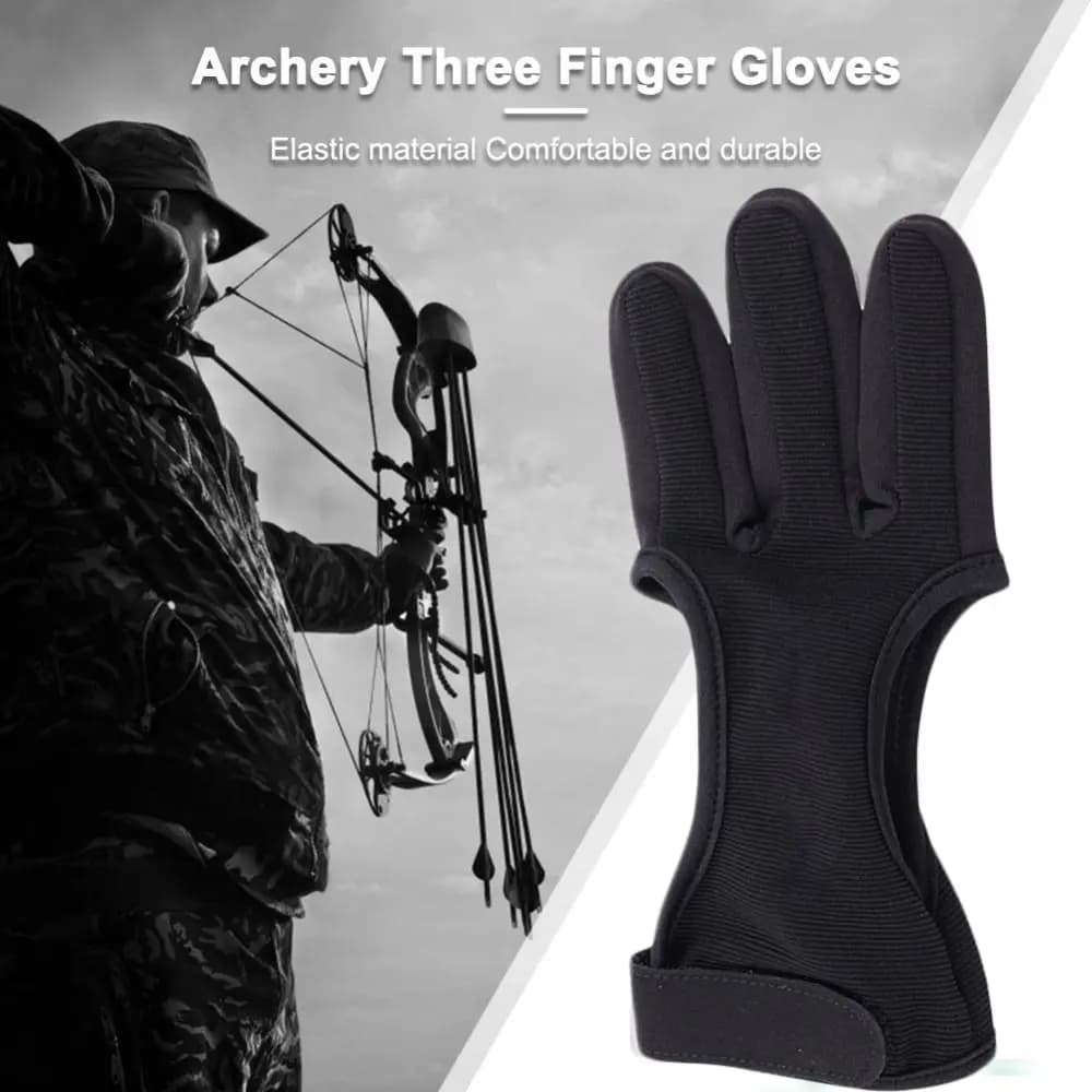 Protecteur trois doigts pour archerie et chasse à l'arc accessoire essentiel pêcheurs archers
