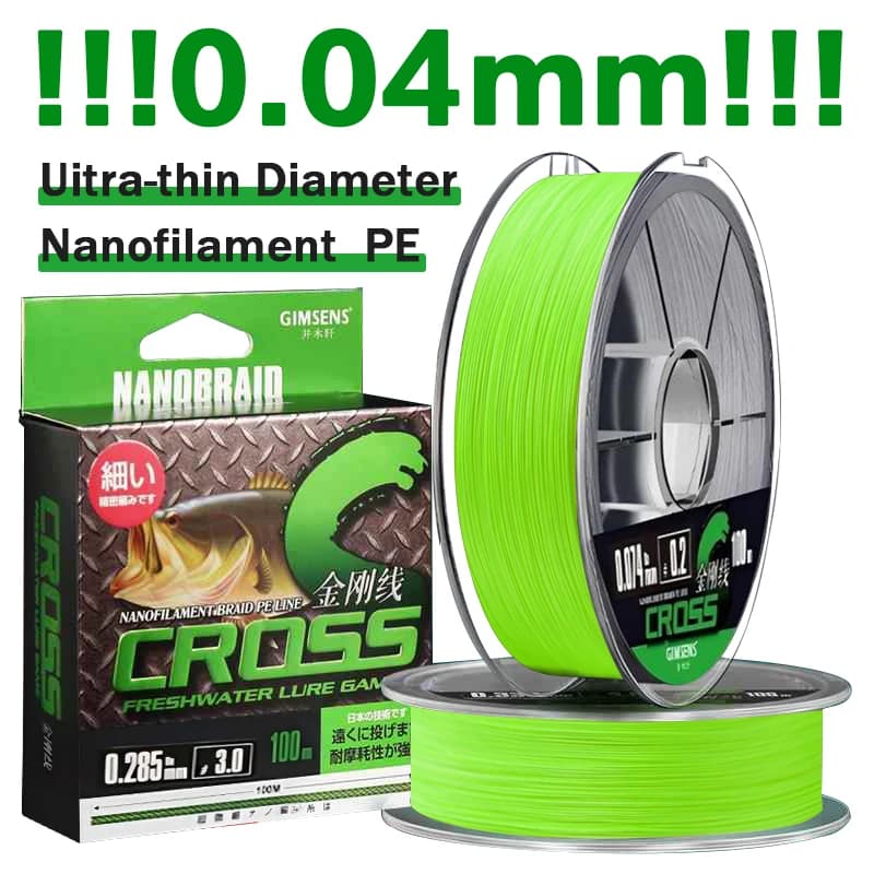 Ligne PE braidée ultra-fine 4 brins 0.07-0.33mm - Haute résistance pour pêche carpe et carnassier