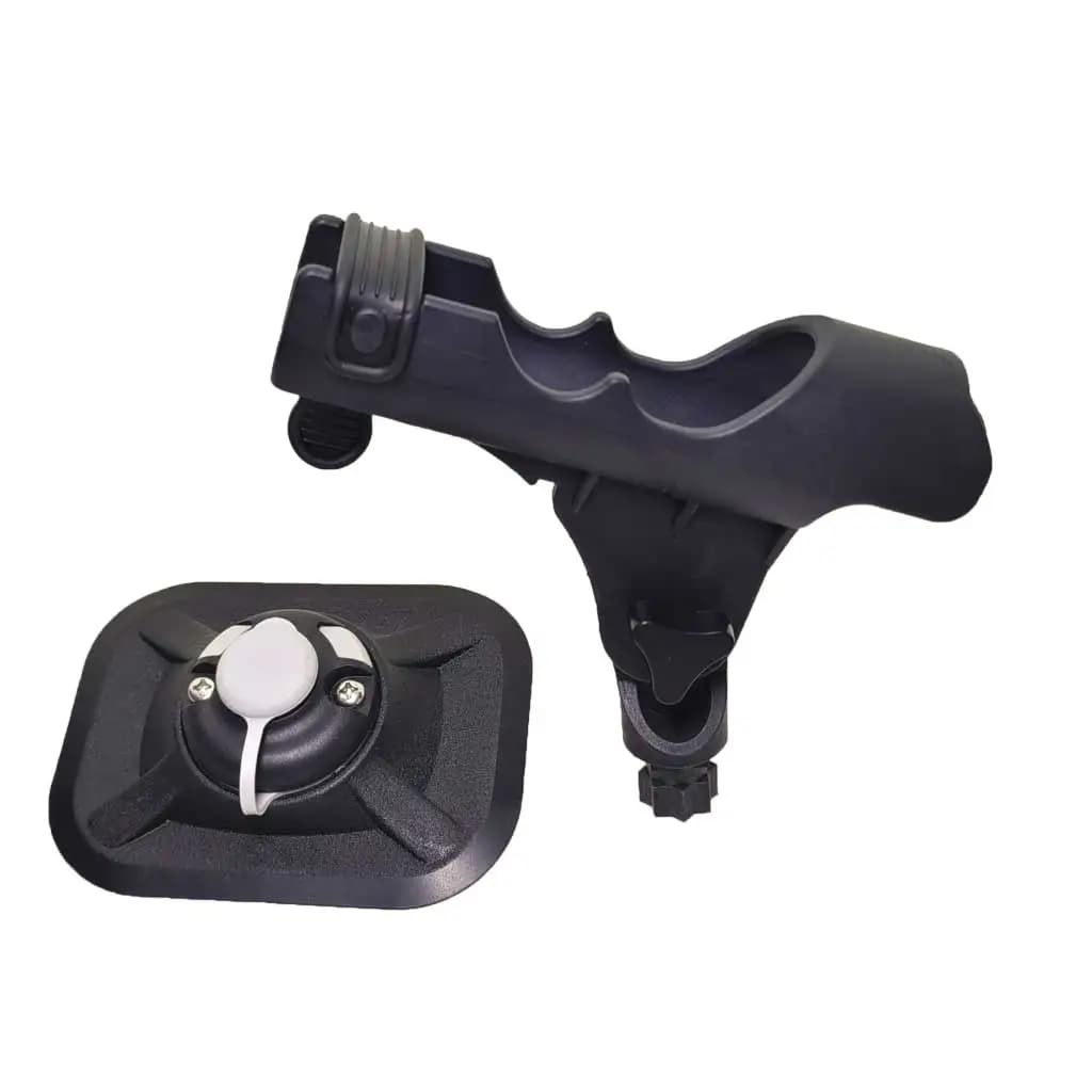 Support de canne à pêche PVC pour bateau gonflable - Fixation réglable pour kayak et raft