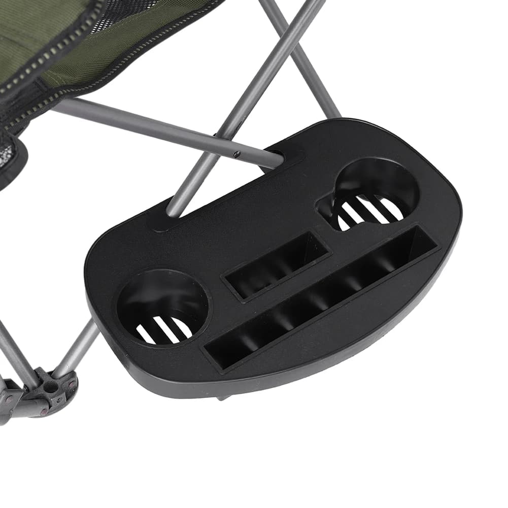 Tablette latérale avec emplacement téléphone pour chaise pliante portable multifonction camping pêche