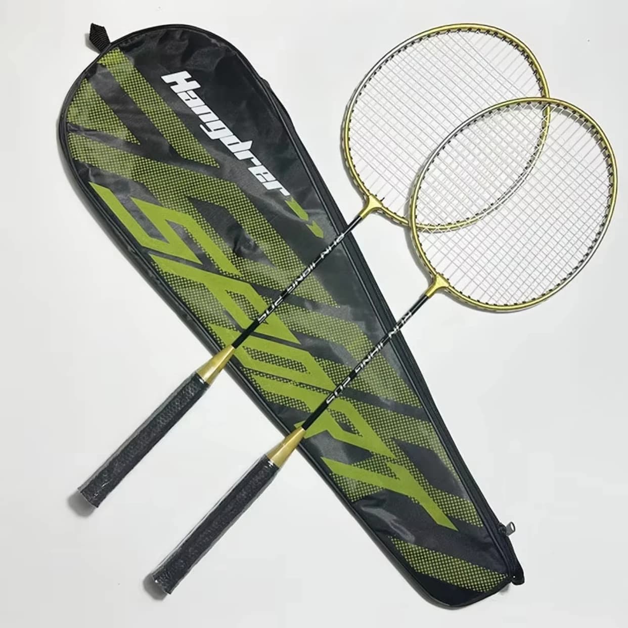 Set badminton débutants original 2 raquettes professionnelles entraînement durable loisir sport