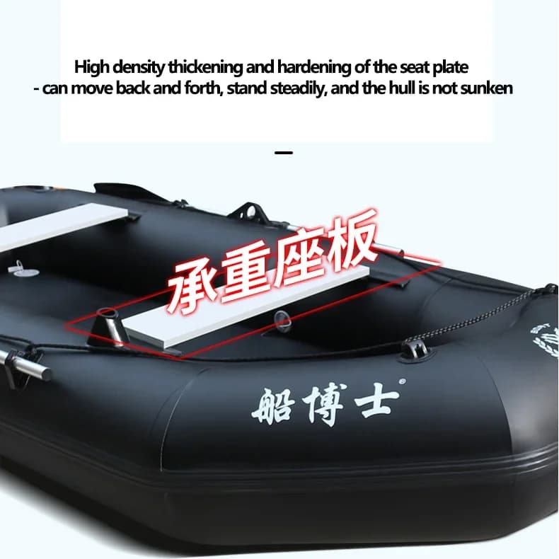 Kit bateau gonflable professionnel dériveur canot aviron adulte kayak canoë pêche résistant déchirure pliable transport