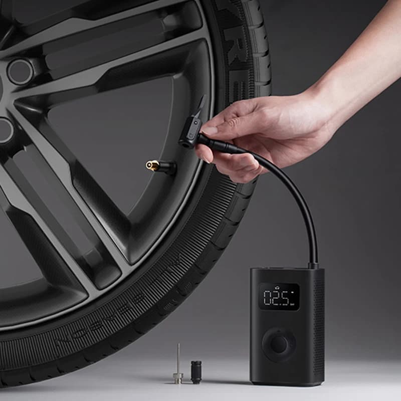 Compresseur air portable universel Mijia 2 avec capteur pneus pour voiture et vélo de pêche