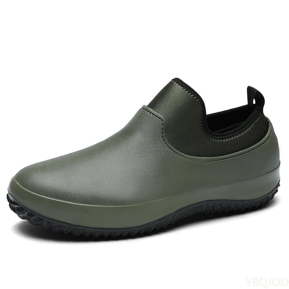 Bottes de pêche courtes homme caoutchouc imperméables confort antidérapantes travail chef pluie extérieur