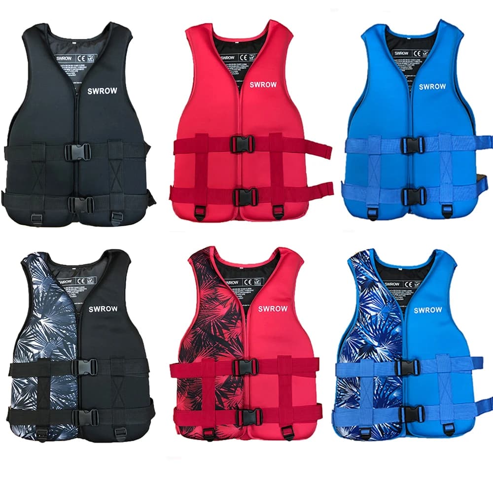 Gilet de sauvetage néoprène pêche - Veste de sécurité adulte enfant pour kayak pêche et sports nautiques