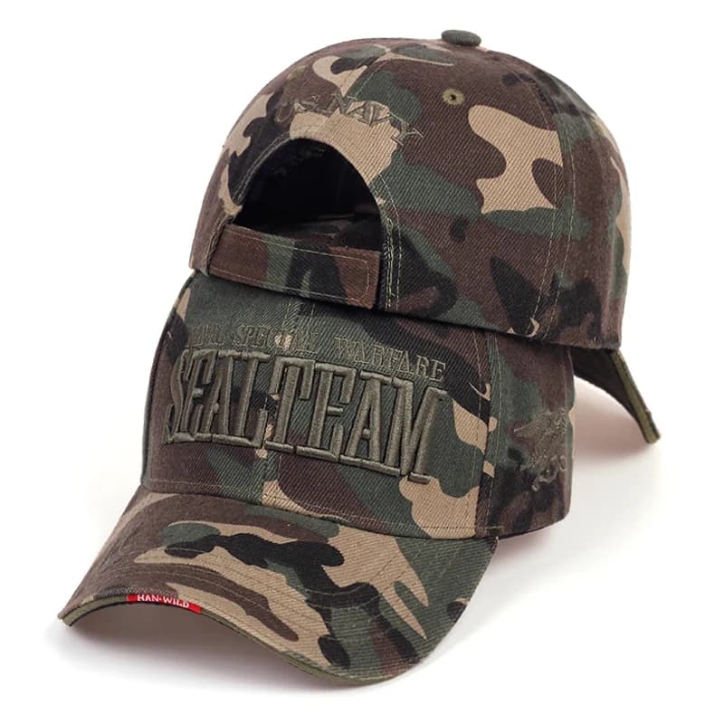Casquette Baseball Navy Seals SEALTEAM brodée - Chapeau tactique pêche chasse extérieure pour hommes