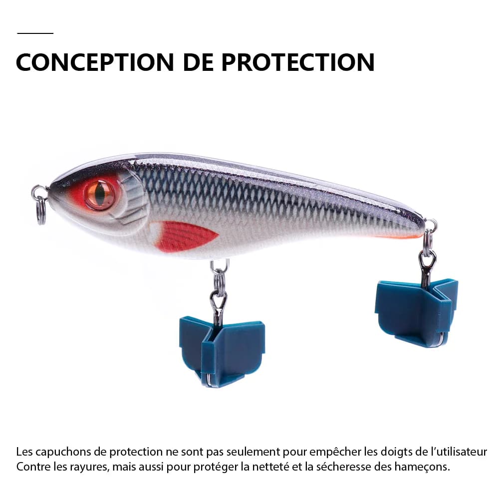 Leurre jerkbait 21g 9cm TREHOOK vibreur coulant - Wobbleur pour brochet avec système sonore