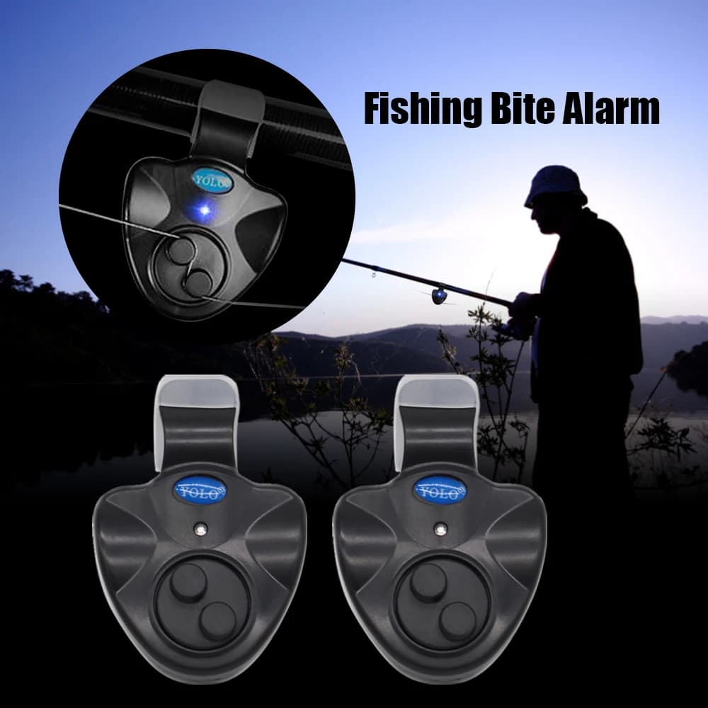 Pack alarmes de touche électroniques 2 ou 4 pièces - Détecteurs sonores LED pour équipement pêche